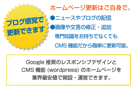 ホームページの更新はご自身で